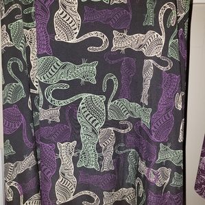 Cat print Lularoe Maxi size large
